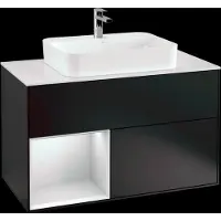 Villeroy & Boch V&B Waschtischunterschrank FINION 1000x603x501 Abdpl wh Reg wh ma/bl ma