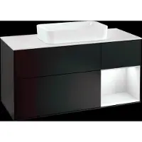 Villeroy & Boch V&B Waschtischunterschrank FINION 1200x603x501 Abdpl wh Reg gls wh/bl ma