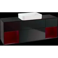 Villeroy & Boch V&B Waschtischunterschrank FINION 1600x603x501mm m Apl. Gl bl ma Regalelem