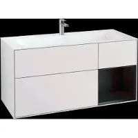 Villeroy & Boch V&B Waschtischunterschrank Wandbeleuchtung Finion 119,6x59,1cm, Rg re bla m Lac, wh. m Lac