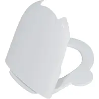 Vitra Sento Kids WC-Sitz 133-003-009 mit seitlichen Haltegriffen, Scharniere, Deckel und Sitzring weiß hochglanz