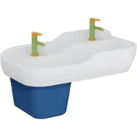 Vitra 7351B003-1739 Reihenwaschtisch Sento Kids 85 cm