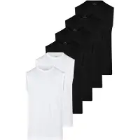 Ragman Unterhemd / Tanktop Basic in Schwarz / weiß | Gr.: M
