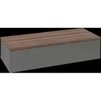 Villeroy & Boch Antao Sideboard L41, 1200x268x500mm, Leaf Green Matt Lacquer / Warm Walnut