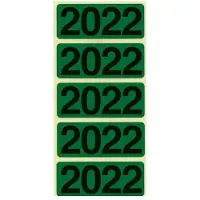 Bene 92022 Jahresetiketten Grün 48 x 19 mm