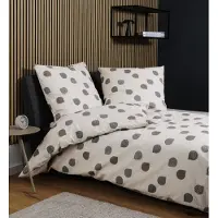 Janine Design Seersucker-Bettwäsche-Garnitur 20166 TANGO Farbe taupe sand Größe 155x220+80x80