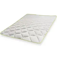 11.11 SRLS The White Stone Kühlender Topper mit Elastikbändern 130x200 | Matratzenauflage mit Cooler-Technologie und orthopädischen Eigenschaften | Höhe 4 cm | Atmungsaktiver und antibakterieller Stoff