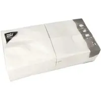 Papstar Servietten 1/8-Falz, 40x40 cm, weiß, 2-lagig | Folie (250 Stück)