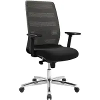 Topstar 492019 Bürostuhl AirPoint II, AP39TW2MT0CX3 Kunststoff grau, Gestell chrom