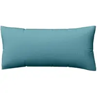 Schlafgut Woven Satin Bettwäsche Kissenbezug einzeln 40x80 cm | petrol-mid - blau