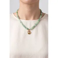 Purelei Sundial Shell Jade Kette Gold Größe: OS | Halsketten Outlet | Damen | Gelb