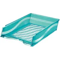 Bene Briefablage DIN A4 Polystyrol Farbe: blau transparent