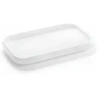 Wilmax Servierplatte 20 x 12 cm aus Porzellan, Weiß, 6er Set