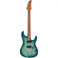 Ibanez AZ24S1F Transparent Turquoise Burst