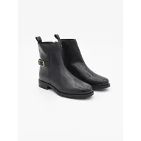 Purapiel Flache Stiefelette Bro4 Schwarz