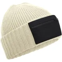 Beechfield Zip Patch Beanie