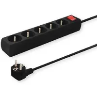 Savio LZ-04 Steckdosenleiste, 6 Steckdosen, 5m 6 Steckdose(n) Typ F 2500 W Schwarz