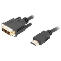 Lanberg CA-HDDV-10CC-0030-BK Videokabel-Adapter 3 m HDMI Typ A (Standard) DVI-D Schwarz