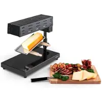 Klarstein Appenzell 2G traditioneller Raclette Grill 600 W Standgerät schwarz Schwarz
