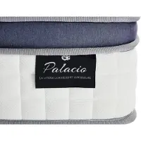 Vente-unique Bett-Set 160x200 cm - Bettkasten Natur hell + Hybrid-Matratze Taschenfederkern 7 Zonen + Memory - 25 cm - MALAO von PALACIO