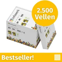 Infowerk Druckerpapier Kopierpapier 2500 Blatt (5x500 ) DIN A4 80 g Premium Hochweiß CIE 160 Testsieger PEFC zertifiziert