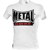 Metal Boxe Tshirt New Visual Blanc