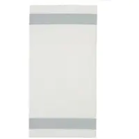 Feiler Handtücher Exclusiv mit Chenillebordüre Handtuch 50x100 cm | silber - grau