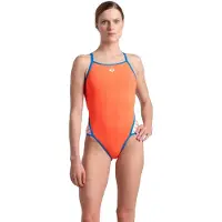 Arena Badeanzug, Damen Icons Super Fly Back Solid
