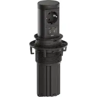 Bachmann ELEVATOR2 1xCEE7/3, 1xUSB C/C 45W RAL9005 2,0 m AEH