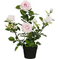Mica Decorations Kunstpflanze Rose im Topf rosa Ø 35 x 62 cm GFMb55a92fce