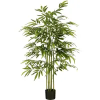 Mica Decorations Bambus-Kunstpflanze im Topf - H150 x Ø60 cm - Grün