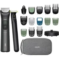 Philips All-in-One Trimmer 9000 Series MG9556/15 19-in-1-Trimmer, Schwarz, 0,2 mm, 1,2 cm, 0,2 mm, Universal, Gesicht, Kopf, Nase