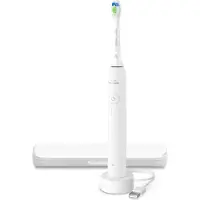 Philips Sonicare 3100 series 3100 HX4033/21 Wiederaufladbare Zahnbürste, Erwachsener, Schallzahnbürste, Tägliche Pflege, 31000 Bewegungen pro Minute, Weiß, 2 min, 4 x 30 sec