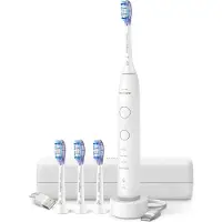 Philips Series 7100 HX7420/08 Wiederaufladbare Zahnbürste, Erwachsener, Schallzahnbürste, Tägliche Pflege, Zahnfleischpflege, Sensibel, 62000 Bewegungen pro Minute, Weiß, 2 min, 4 x 30 sec