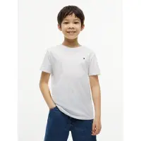 Tommy Hilfiger T-Shirt Rundhalsausschnitt, Regular Fit, Kinder bis 16 Jahre, reine Baumwolle