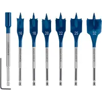 Bosch EXPERT Self Cut Speed Flachfräsbohrer-Set, 16-32mm + Verlängerung 152 mm, 7?tlg.
