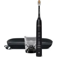 Philips HX9911/17, Erwachsener, Schallzahnbürste, Tägliche Pflege, Tiefenreinigung, Zahnfleischpflege, Whitening, 62000 Bewegungen pro Minute, Schwarz, Oval