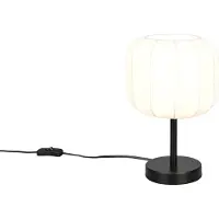 TRIO Weiße Design-Tischleuchte Madleine Ø 20cm