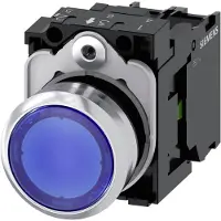 Siemens Drucktaster 1f bl rnd Ř22mm 1S 3SU1153-0AB50-1BA0