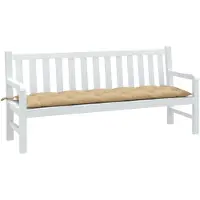 vidaXL Gartenbank-Auflage Melange Beige 180x50x7 cm Stoff