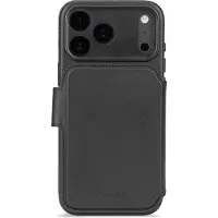 Decoded Apple iPhone 17 Pro Max Hülle - Echtes Leder - - 2 in 1 Case/Klapphülle - Schwarz