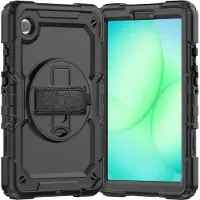 Just in Case Tablet-Hülle geeignet für Samsung Galaxy Tab A11 Plus - Stossfeste Hülle mit Displayschutz - Schwarz