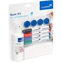 Legamaster Whiteboard-BASIC-Set 7-125100, Marker, Wischer, Reiniger, Magnet, 10-teilig