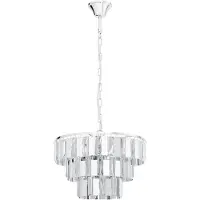 Eglo Pendelleuchte Erseka, 5 flammige Hängelampe, Elegant, Hängeleuchte, Esstischlampe, Wohnzimmerlampe hängend mit E14 , Ø 38,5 cm