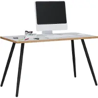VCM Schreibtisch Computertisch Bürotisch Skandanivischer Retro Look Salia 138x50 cm