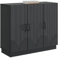 vidaXL Sideboard Schwarz 89 x 34,5 x 77 cm Holzwerkstoff