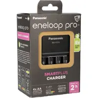 Eneloop Panasonic BQ-CC55 Schnelllader + 4x NiMh AA 2500 mAh Batterien
