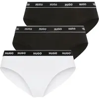 HUGO Dreierpack Slips aus Stretch-Baumwolle mit Logo-Bund Grösse L