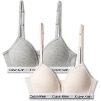 Calvin Klein Underwear Triangel-BH "2PK TRIANGLE" Packung, 2er-Pack, 2 Stk. mit Logobund