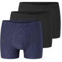 Schiesser Boxer "95/5 Essentials", Herren, Gr. 4, schwarz (926, sonstiges), Single Jersey, Obermaterial: 95% Baumwolle, 5% Elasthan, körpernah, Unterhosen Boxer, mit softem, tonalem Komfortbund